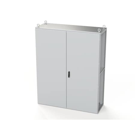 Saginaw Control & Engineering 3 Point Latch with Padlock Swing Handle Electrical Enclosures, 78.74 in H, 22 in D, 62.99 in W SCE-T201606LG